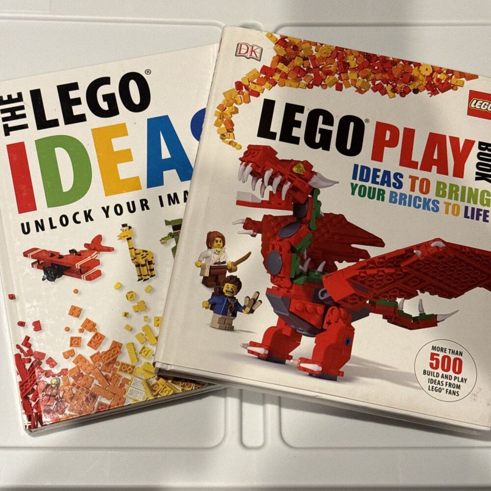 The Lego Play & The Lego Ideas Books By Daniel Lipkowitz, Set Of 2. EUC Play DJ